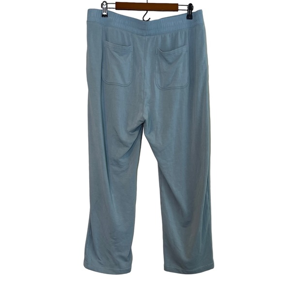 Soft Surroundings Rue Cler Straight Leg Lounge Pull-On Pants Size XL Grey Blue - Picture 2 of 9